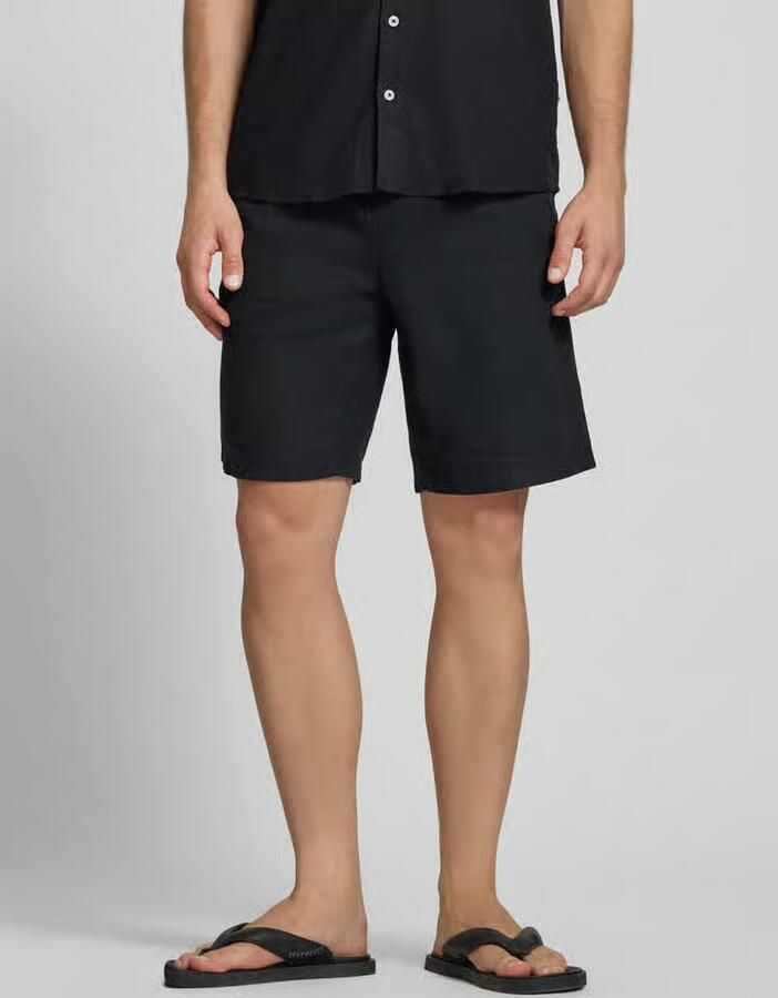 Blend Short van linnen-viscosemix model 'MALVIN' - Foto 3