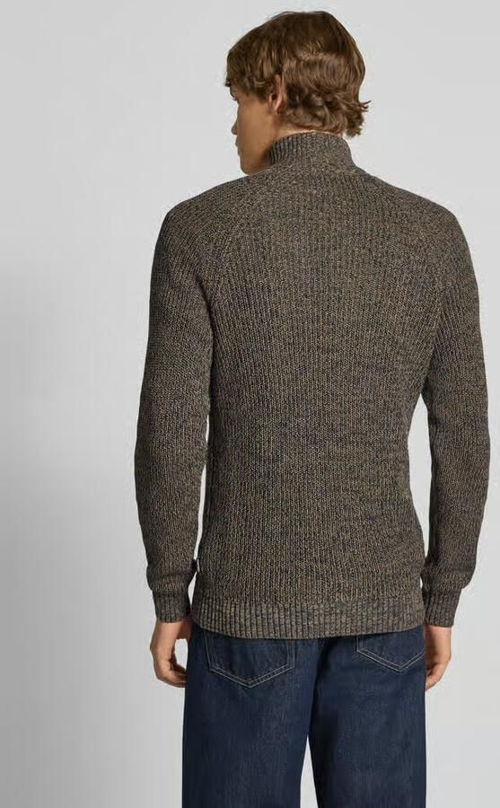 Blend Slim fit gebreide pullover met ritssluiting model 'Darik'