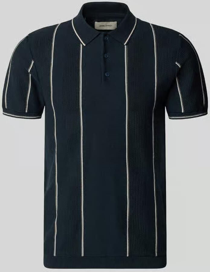 Blend slim fit poloshirt met knoopsluiting model 'AVEN' - Foto 2