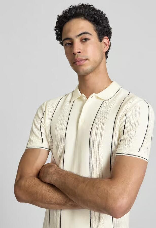 Blend slim fit poloshirt met knoopsluiting model 'AVEN'