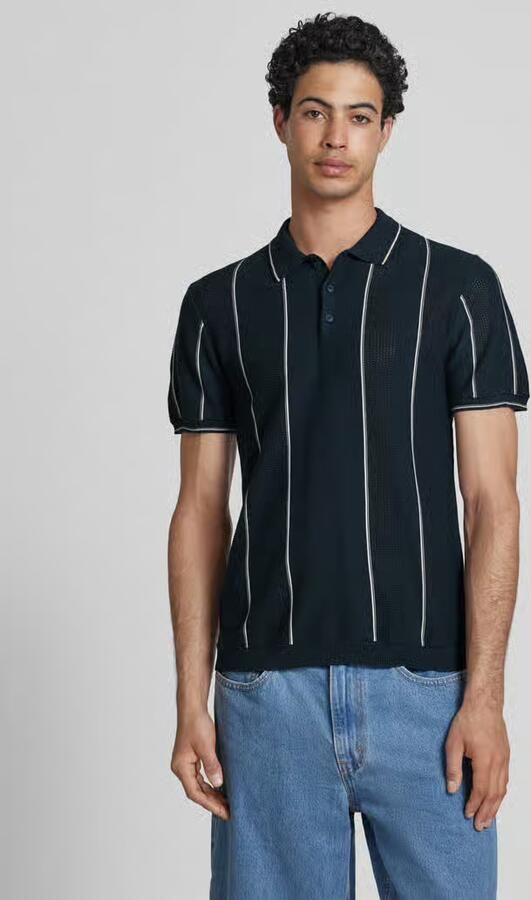 Blend slim fit poloshirt met knoopsluiting model 'AVEN' - Foto 3
