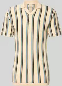 Blend slim fit poloshirt met V-hals model 'AMOS'