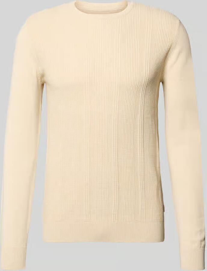 Blend Slim fit pullover in gebreide look model 'Baron'