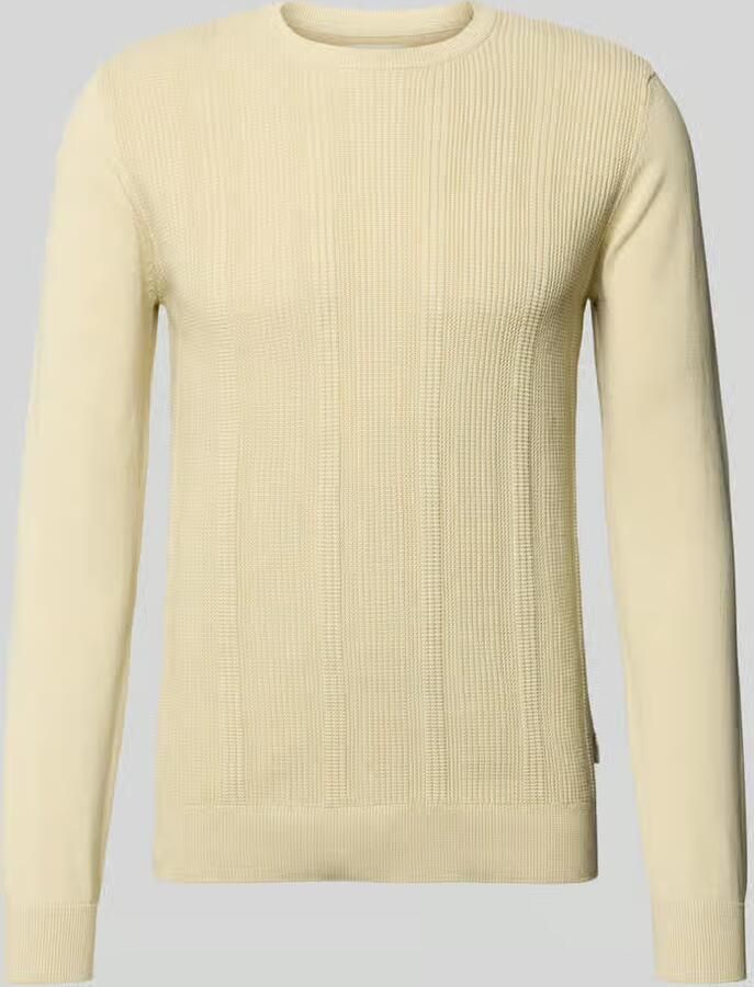 Blend Slim fit pullover in gebreide look model 'Baron'
