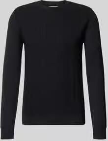 Blend slim fit trui in brei-look model 'Baron'