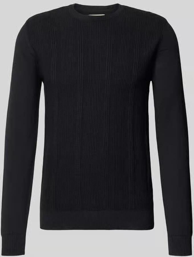 Blend Slim fit pullover in gebreide look model 'Baron'