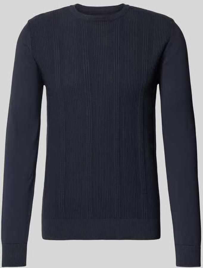 Blend Slim fit pullover in gebreide look model 'Baron'