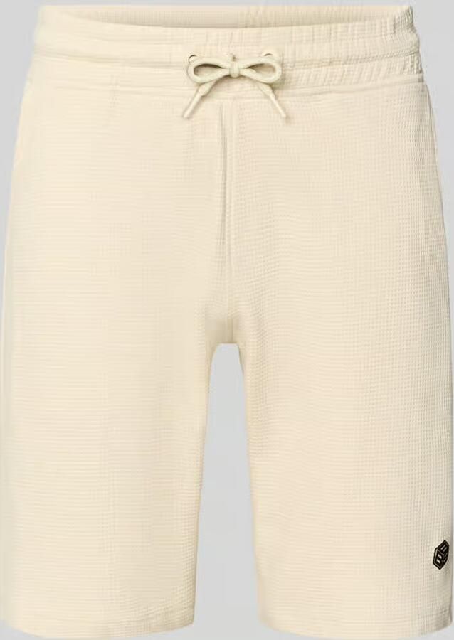 Blend straight fit sweatshorts met logostitching model 'Fillip' - Foto 2