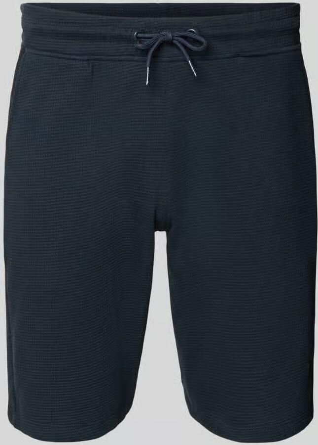 Blend straight fit sweatshorts met logostitching model 'Fillip' - Foto 2