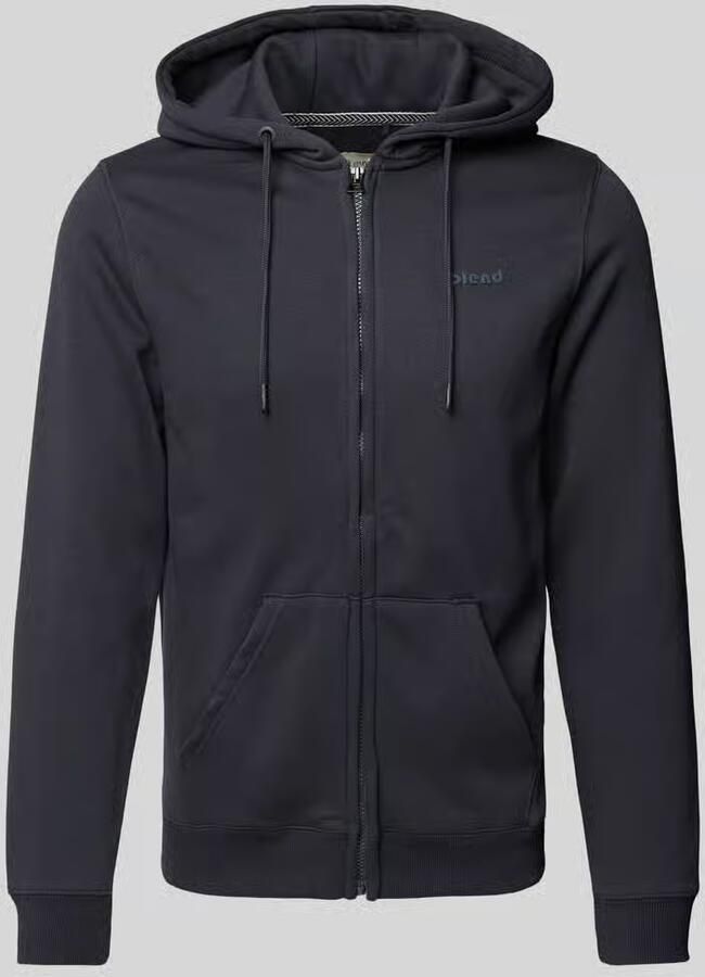 Blend Sweatjack met labeldetail model 'Downton'