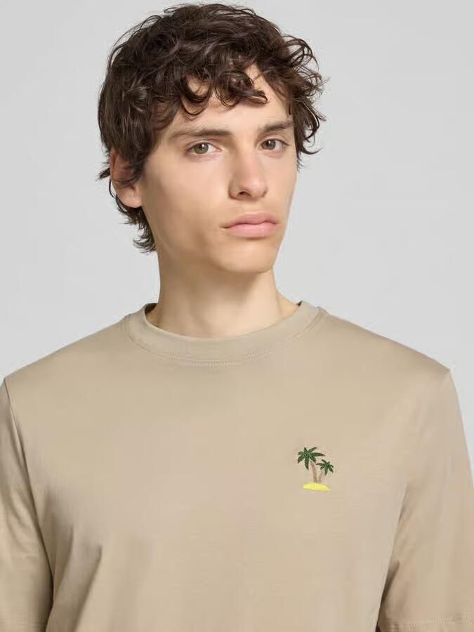 Blend T-shirt met stitching model 'KAAN'