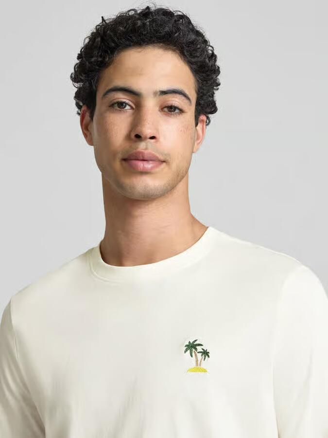 Blend T-shirt met stitching model 'KAAN'