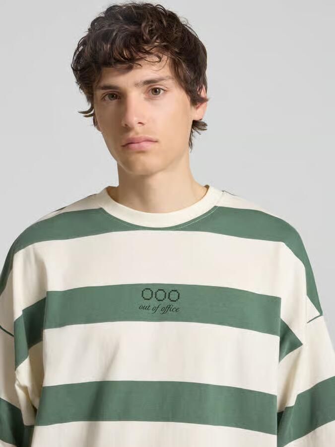 Blend T-shirt met streepmotief model 'KAVEH'