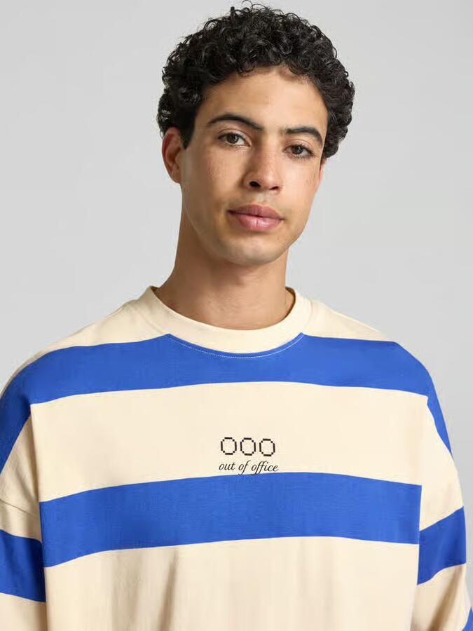 Blend T-shirt met streepmotief model 'KAVEH'