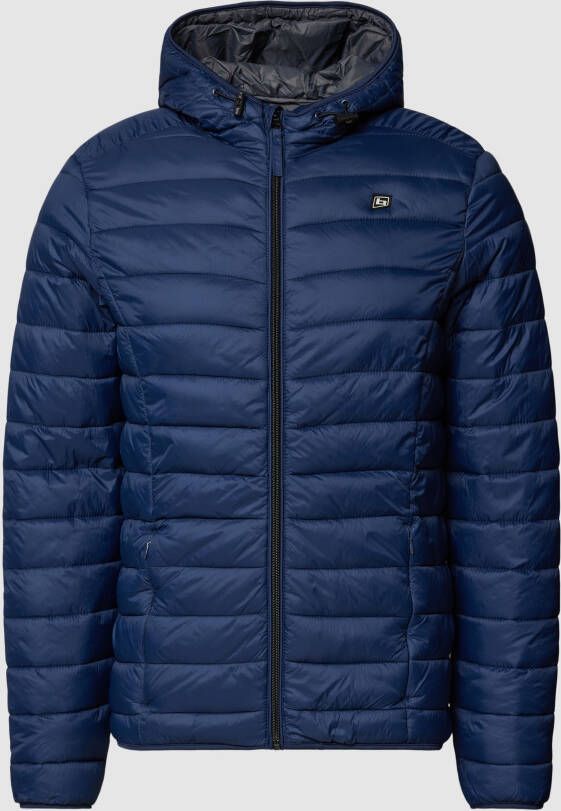 Blend Gewatteerd jack met labelpatch model 'Romsey