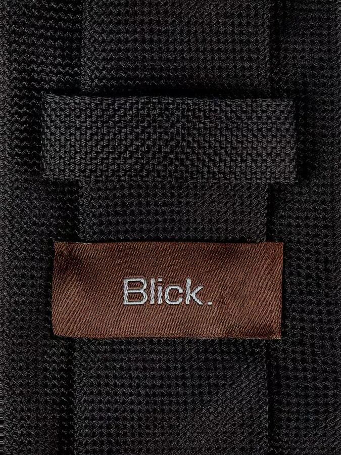 Blick Zijden stropdas met logostitching model 'Buster'