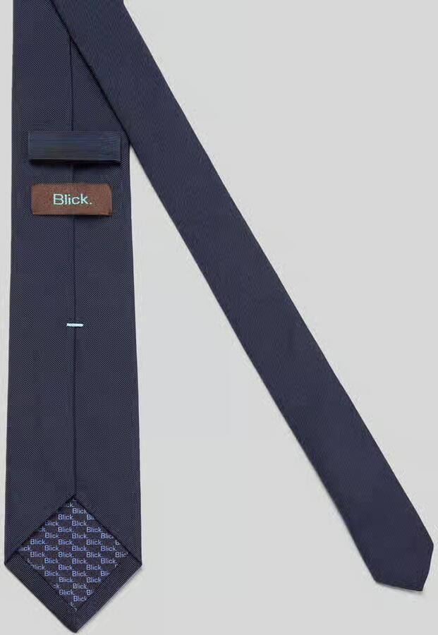 Blick Stropdas van zijde in effen design (7 cm)