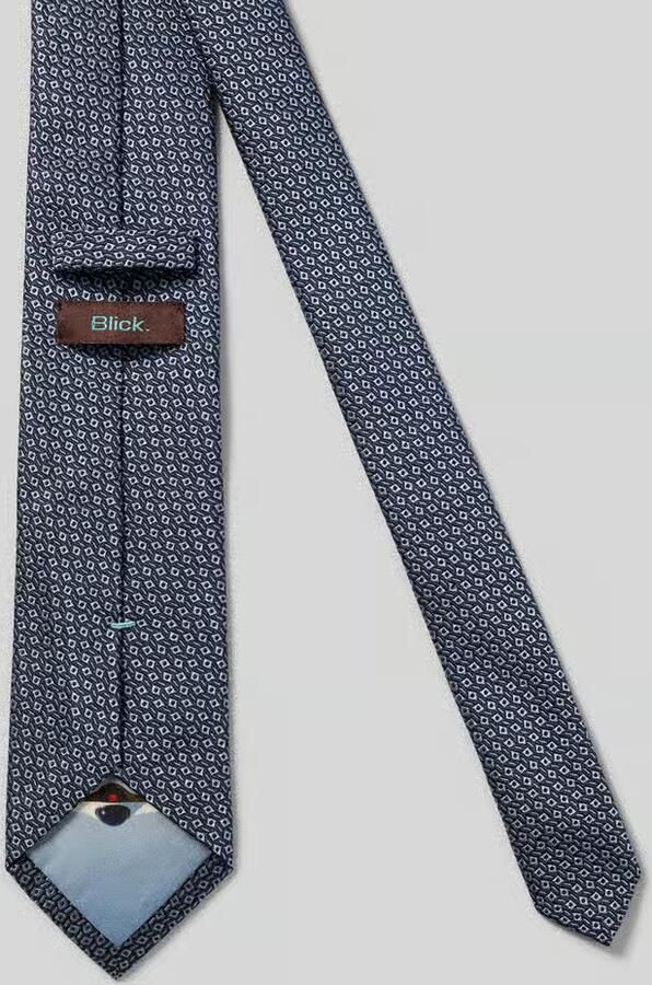 Blick Zijden stropdas met structuurpatroon (7 5 cm)