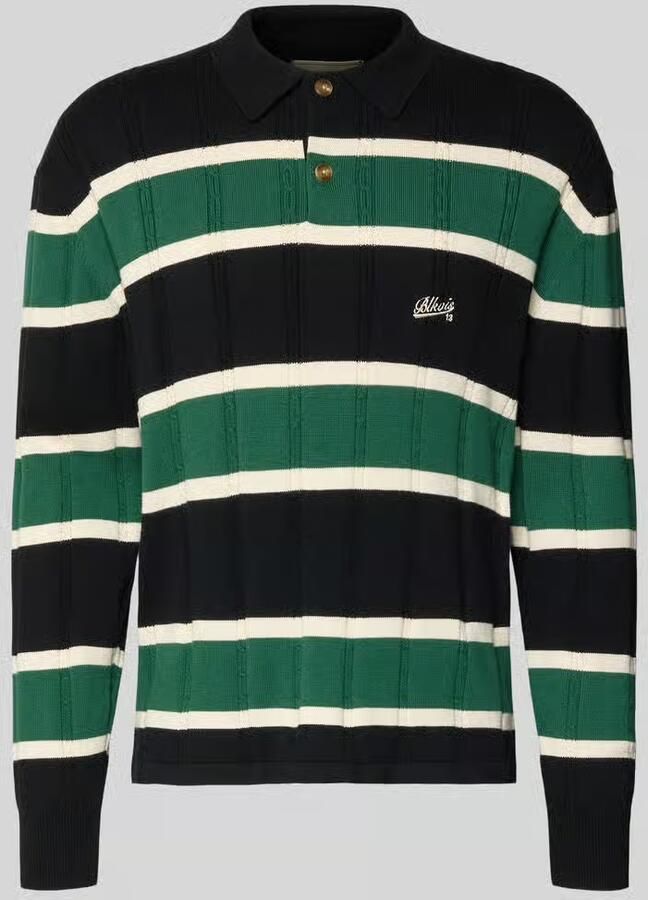 BLKVIS Gebreide pullover met polokraag en labelstitching - Foto 2