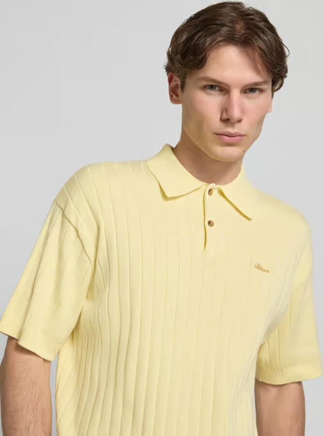 BLKVIS regular fit knitwear poloshirt met labelstitching