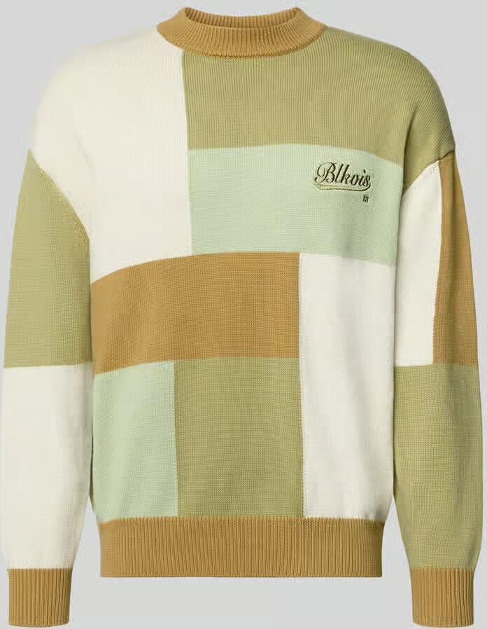 BLKVIS regular fit trui in brei-look model 'Patchwork' - Foto 2