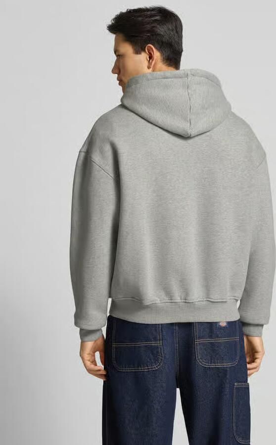 BLKVIS Sweatjack met labelstitching en kangoeroezak