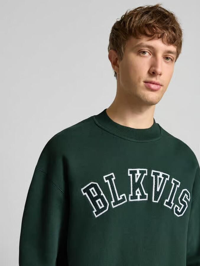 BLKVIS Sweatshirt met logo en ronde hals