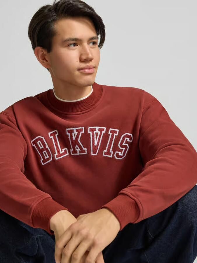 BLKVIS Sweatshirt met logo en ronde hals