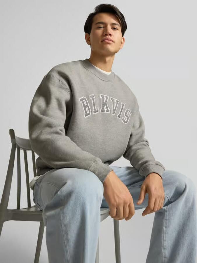 BLKVIS Sweatshirt met logo en ronde hals