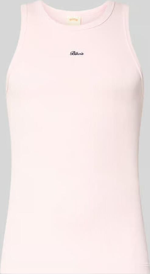 BLKVIS Tanktop in riblook met labelstitching - Foto 4