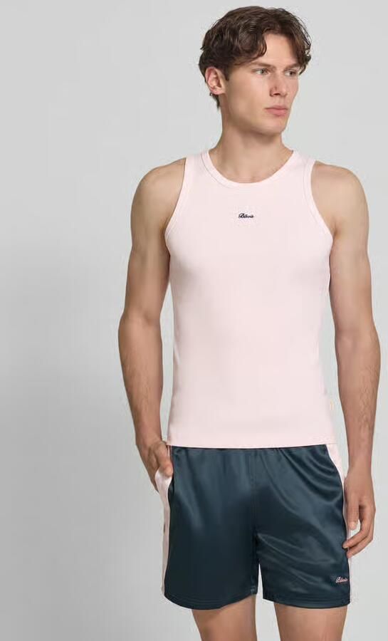BLKVIS Tanktop in riblook met labelstitching - Foto 3