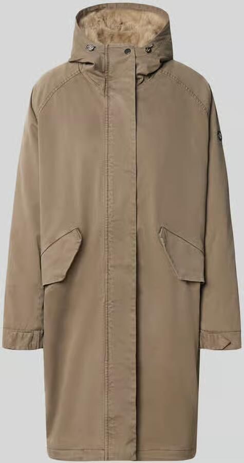 Blonde No. 8 parka met capuchon en klepzakken model 'EMMA'