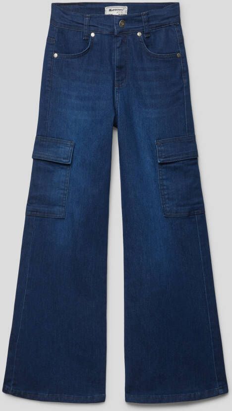 Blue Effect Flared cut jeans met cargozakken model 'NORMAL'