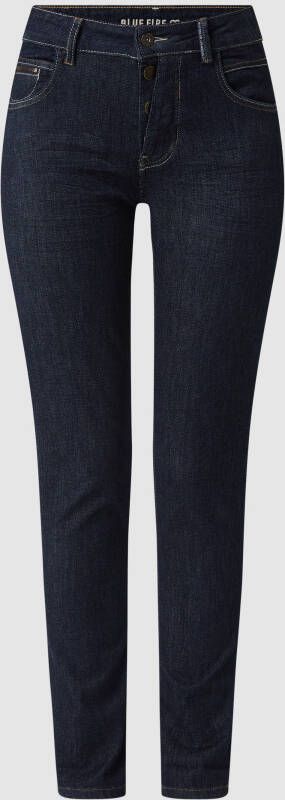 Blue Fire Jeans Slim tapered fit jeans met stretch model 'Gigi'