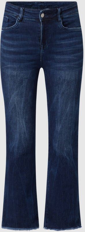 Blue Monkey Flared fit high waist van biologische katoenmix model 'Mimi'