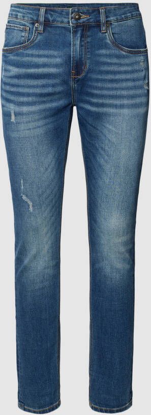 Blue Monkey Jeans met labelpatch model 'Lenn'