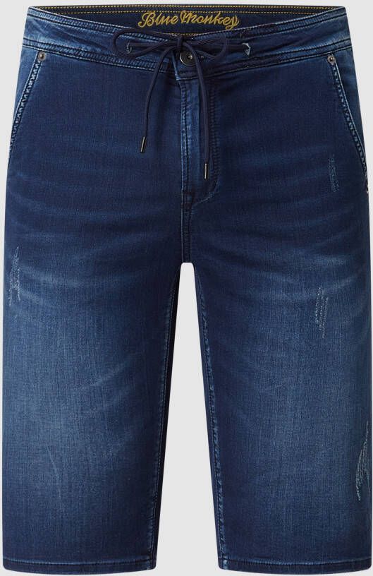 Blue Monkey Korte jeans met stretch model 'Liam'