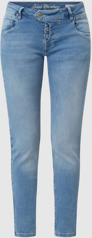 Blue Monkey Skinny fit jeans met stretch model 'Manie'
