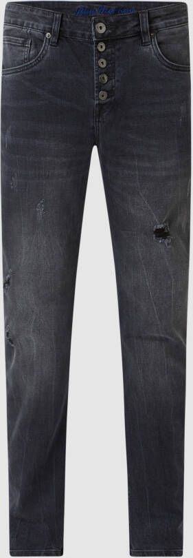 Blue Monkey Slim fit jeans met stretch model 'Alex'