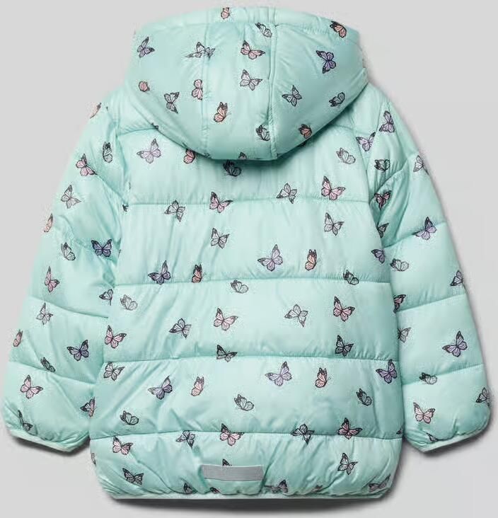 BLUE SEVEN Regular fit gewatteerd jack met all-over motiefprint