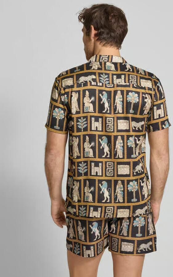 BOARDIES Regular fit vrijetijdsoverhemd met borstzak model 'Mesopotamia'