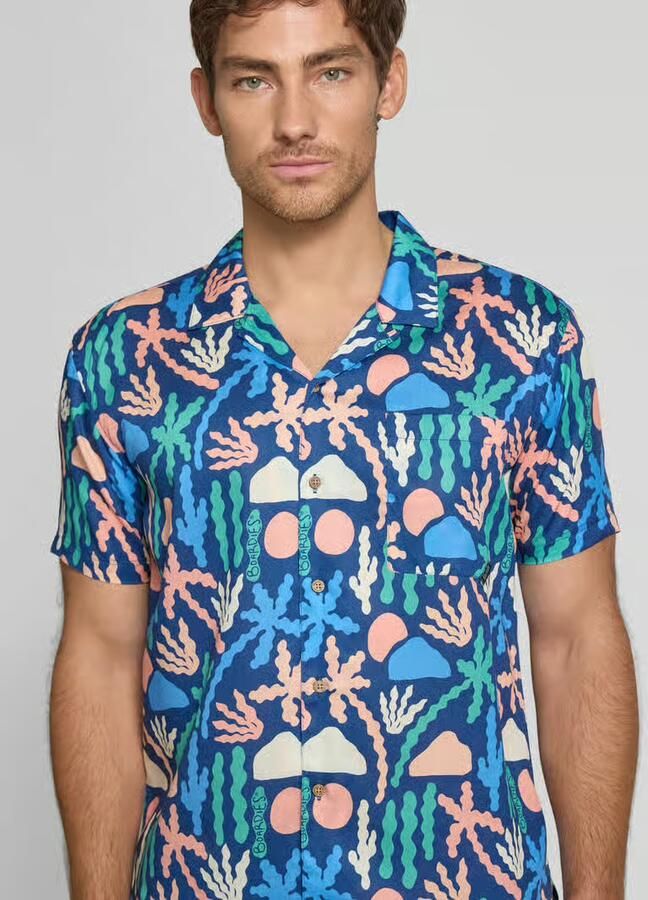 BOARDIES Vrijetijdsoverhemd met knoopsluiting model 'Palm' - Foto 2