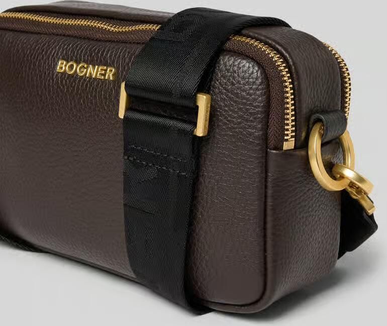 Bogner Schoudertas van leer met labelapplicatie model 'wallis avy' - Foto 2