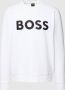 BOSS Green Sweatshirt met labelstitching model 'Salbo' - Thumbnail 3