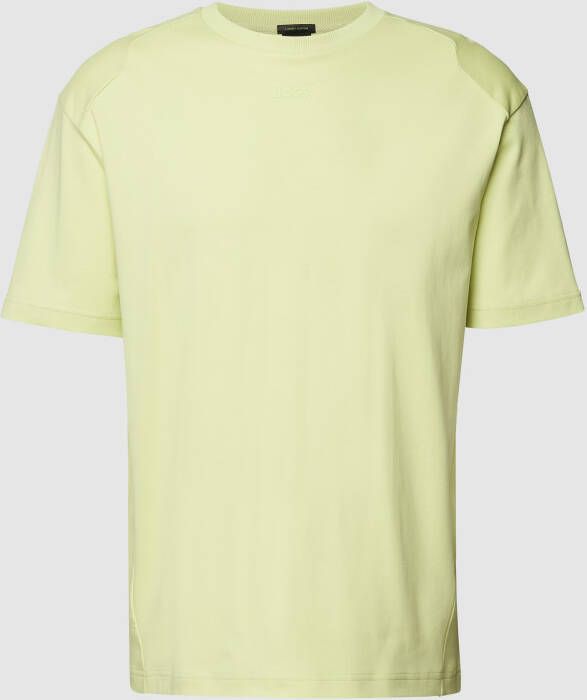 BOSS Green T-shirt met label in reliëf model 'Talboa'