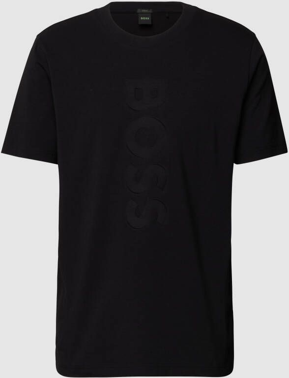 BOSS Athleisurewear T-shirt met labeldetails model 'Tee'