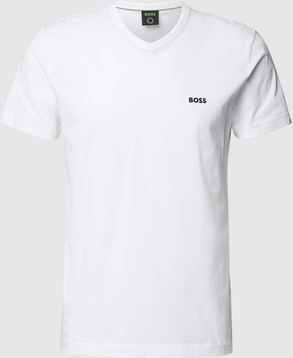 BOSS Green T-shirt met logoprint model 'Tee'