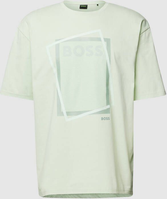 BOSS Green T-shirt met prints model 'Tee Platinum'