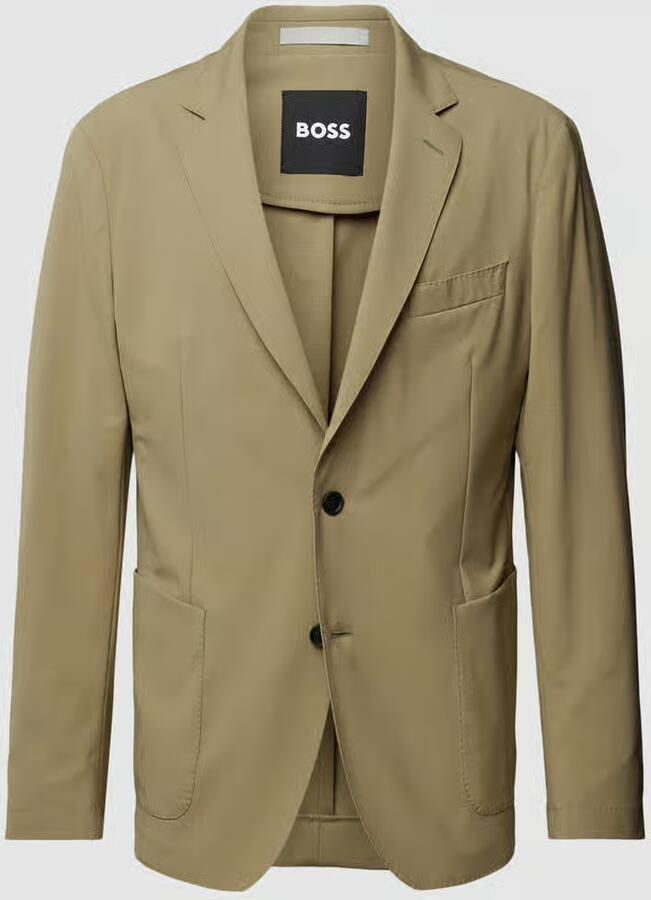 Boss 2-knoops colbert met reverskraag model 'Hanry'