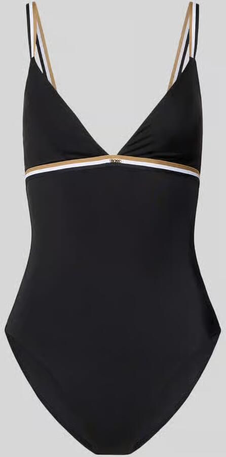 Boss Badpak met labelappliactie model 'ICONIC'